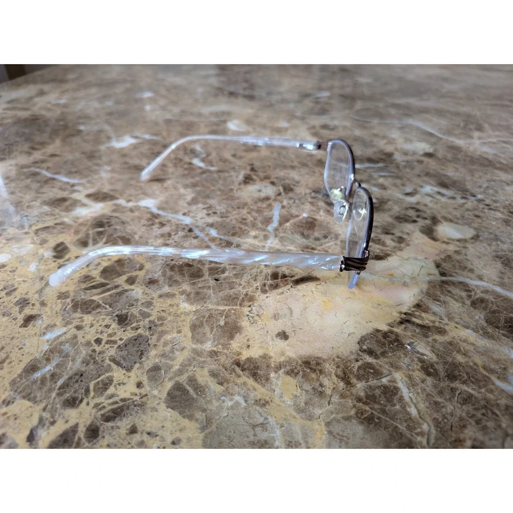 Gloria‎ Vanderbilt Eyeglasses Zyloware 097 M42 Half Rim Frames Only 54-17-135
